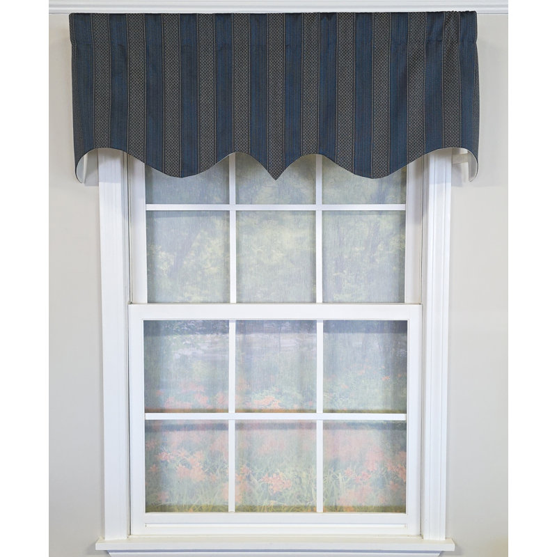 RLF Home Bronte Regal Valance, Navy