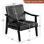 Fauteuil moderne avec pieds en bois massif, fauteuil d'appoint rembourré-764315327
