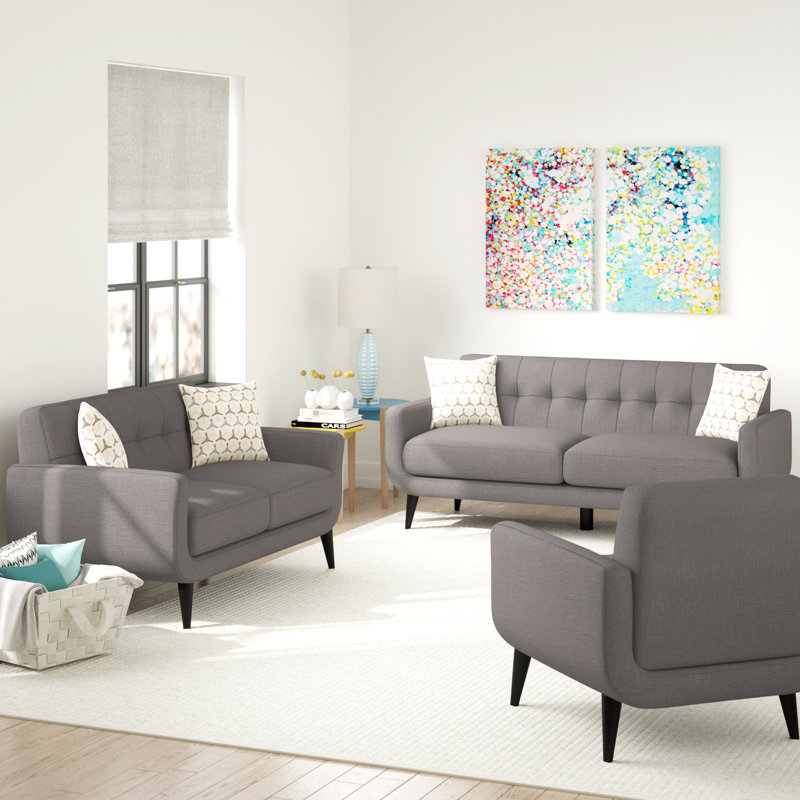 Ensemble de salon Sider, gris