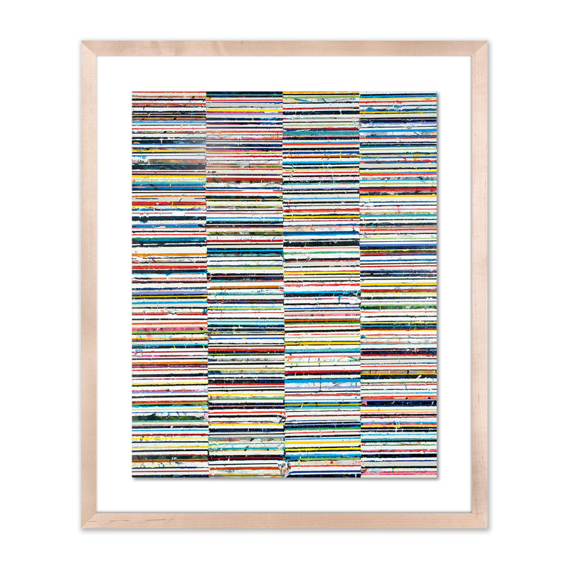 «Dash # 9» par Brad Ellis - reproduction de peinture encadrée, Naturel, H 24 po x l 20 po x P 1,5 po