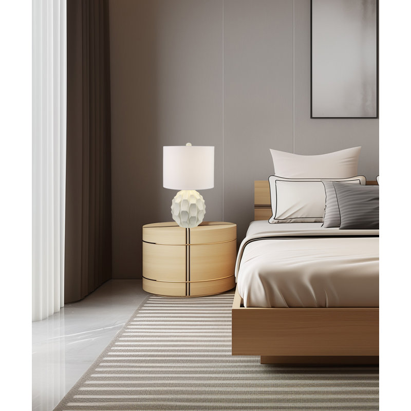 Reckert 1 - Light Scallop Table Lamp