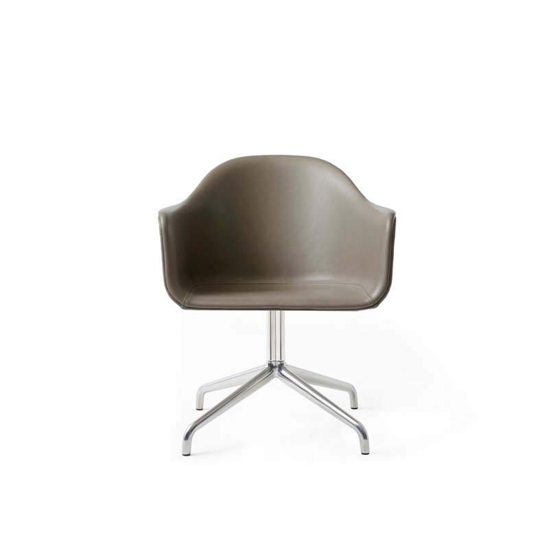 Harbour Task Chair, Dakar 0311 Antilop Genuine Leather, Black Steel