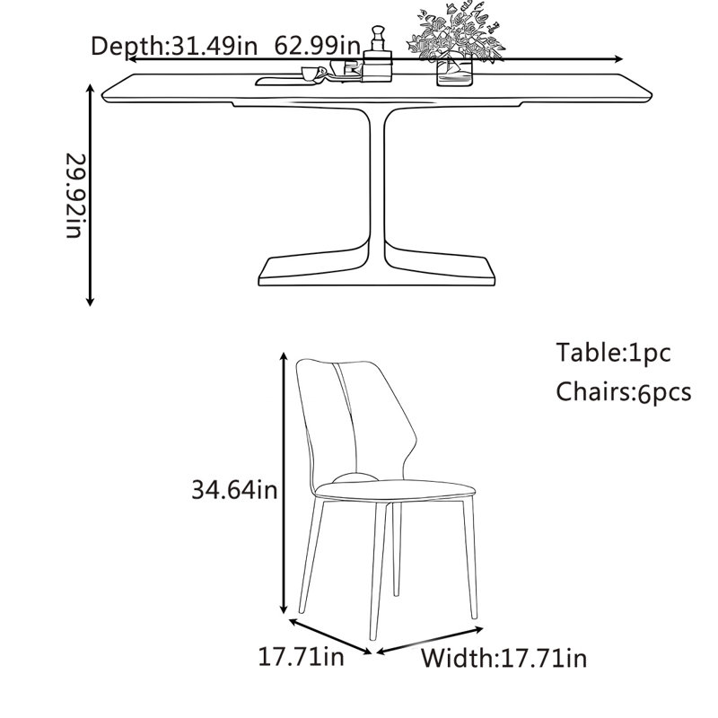 Lilia, 29.92"H x 62.99"L x 31.49"W