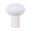 Lampe de table moderne à DEL 9,5 "avec abat-jour ovale en verre givré et port USB-C Ivy Cream-314973729-314867986