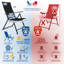 Moheez Folding Garden Chairs with 7 Reclining Positions-1006645871