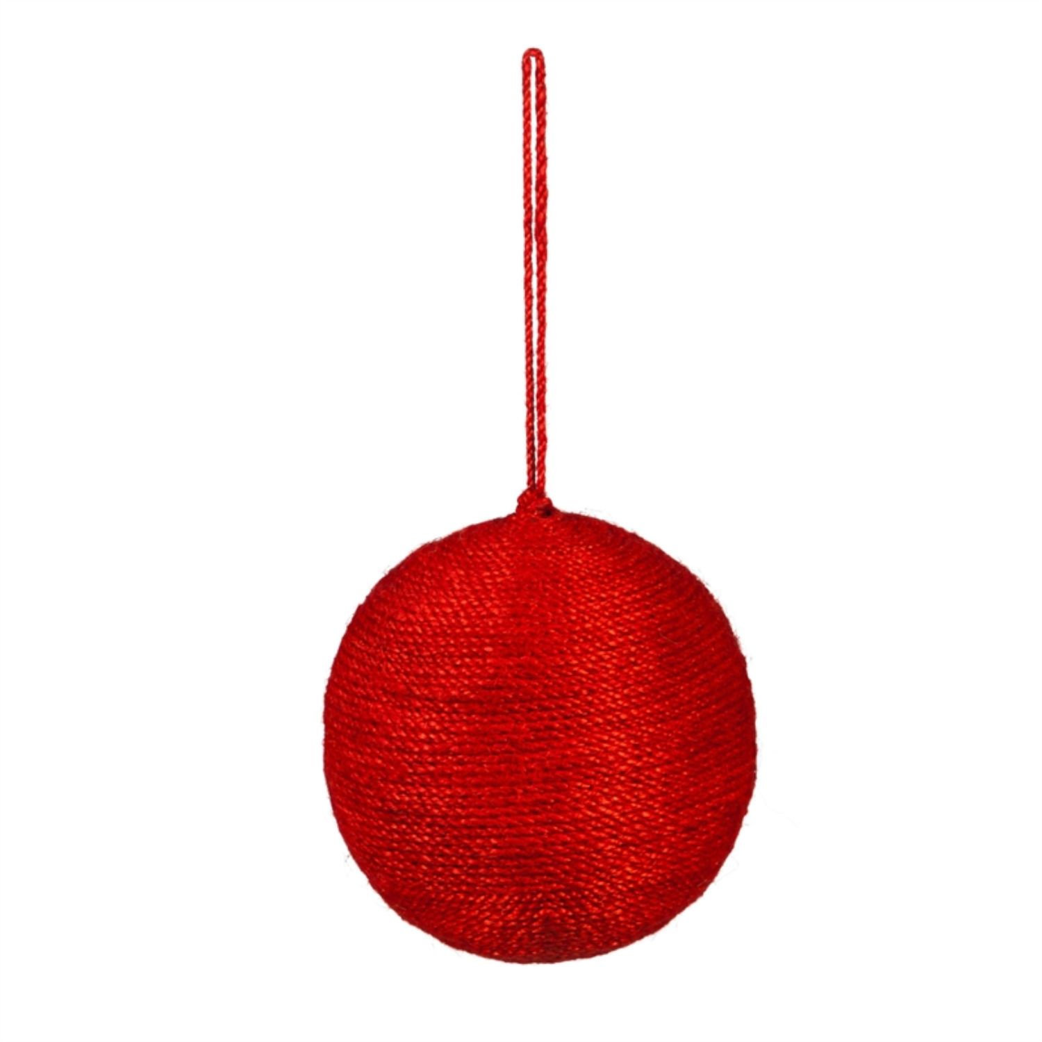 Fabric No Theme Ball Ornament, 4" H x 4" W x 4" D
