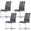 Faux Leather/Suede Upholstered Armless Dining Chair-245882855-245882853
