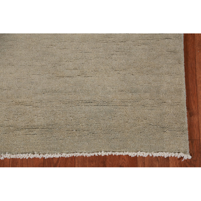 Tapis persan vert Gabbeh 3 x 10