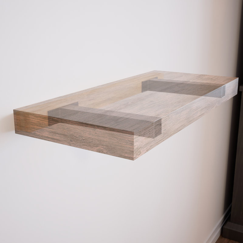The Original™ Square Free Floating Shelf Bracket, 3" H x 2" W x 15" D