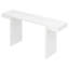 Grande console U-Style de 60 pouces aux lignes géométriques épurées, élégante table d'entrée avec finition peinte et pieds réglables, convenant au salon, au vestibule et au couloir.-887910314