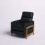Fauteuil inclinable rembourré Antwine, noir-70347180
