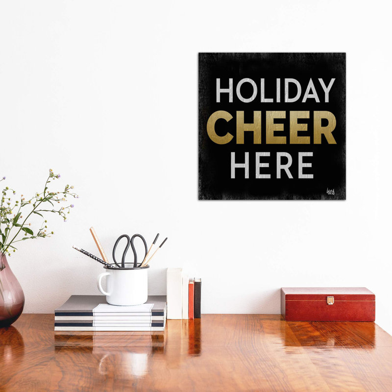 Santa Cheer II by Hartworks - Wrapped Canvas Print, 45.72 cm H x 45.72 cm W x 1.91 cm D
