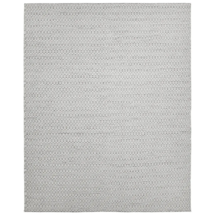 Rhian Hand Woven Wool Area Rug in Slate