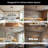 34 in. 5-Light Cage Dark Walnut Rustic Linear Pendant Light for Kitchen Island with No Bulbs Included-1447890418