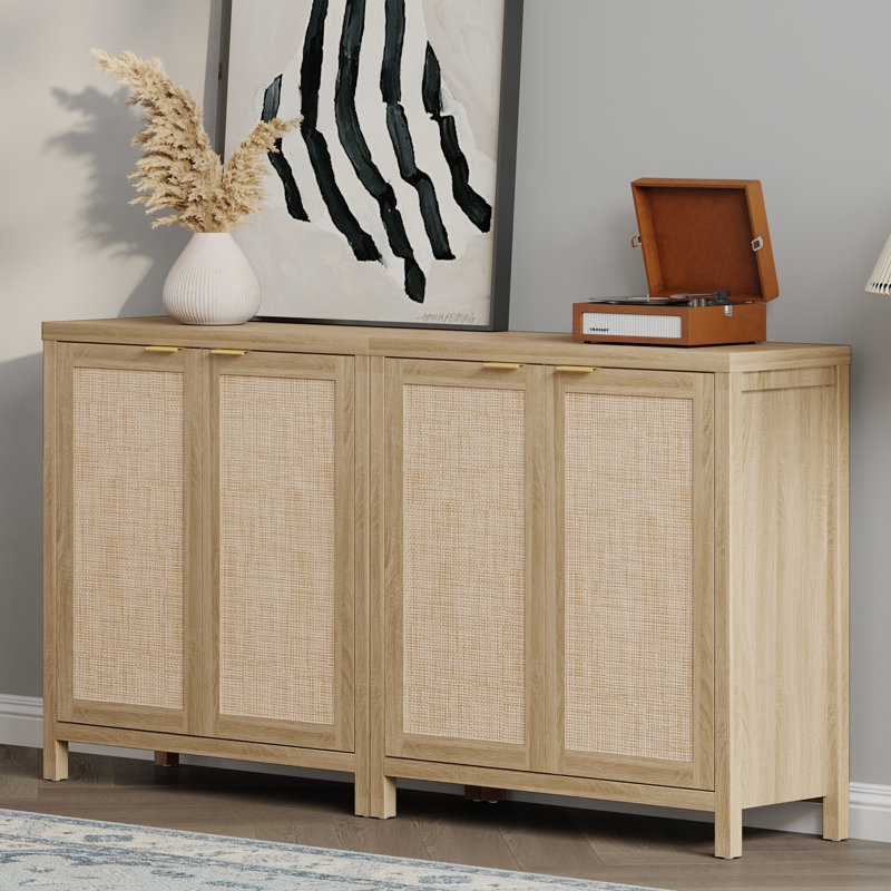 Buffet 34,3 po Safura, Chêne clair naturel, 2