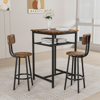 Table with 2 Bar Stools