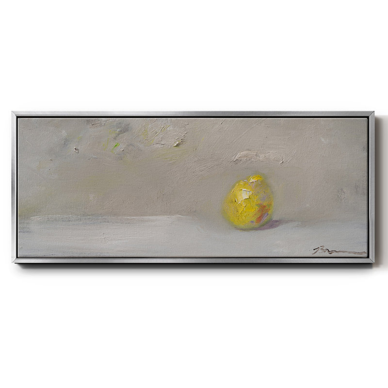 Lime citron - toile encadrée, H 20 po x l 50 po