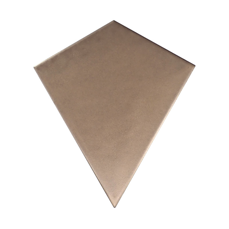 Skite Brass 6 In. X 7 In. Matte Ceramic Wall Tile (6.04 Sq. Ft./Case), Brass