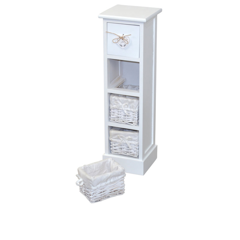 Latitude 3 - Drawer Rectangle Accent Chest, White
