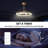 30" Modern Gold Dimmable Caged Chandelier Ceiling Fan with LED Lights and Remote Control