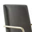 Chaise de bureau de bureau moderne Elle Decor Giselle avec accoudoirs et base dorés-36124655