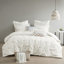 Housse de couette élastique en coton brodé pour très grand et très grand lit, très élégante avec un coin brodé-125962712