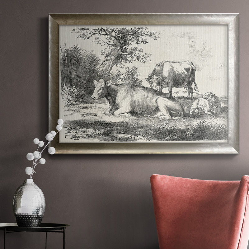Toile encadrée de qualité supérieure avec charmes de campagne - prêt à accrocher, H 18 po x l 27 po