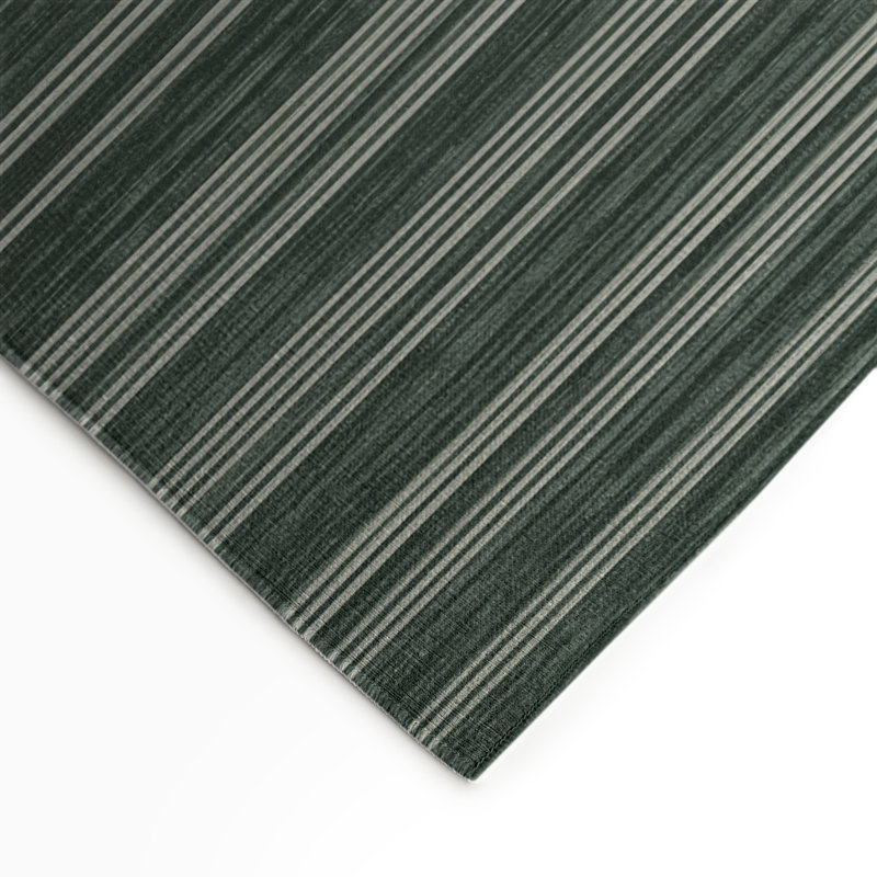 Tapis intérieur / extérieur gris HorizontalStripes, Rectangle 9 pi x 12 pi