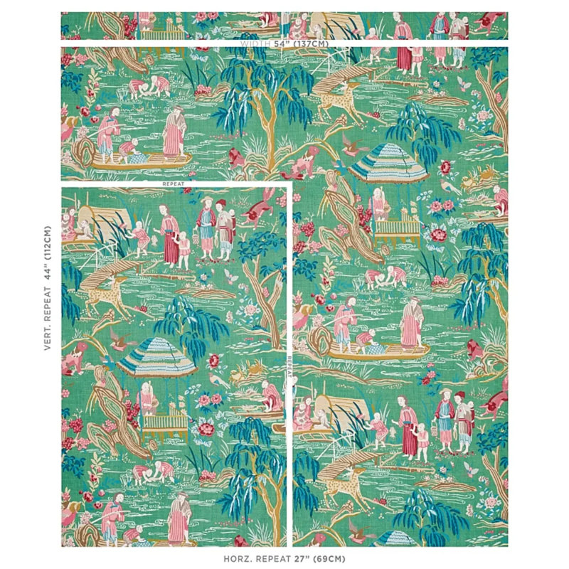 Yangtze River Fabric, Jade
