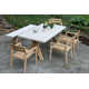 Fleur 74'' Rectangular 7 - Person Outdoor Dining Set