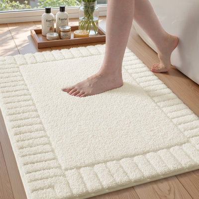 Kaziyah Microfiber Bath Rug