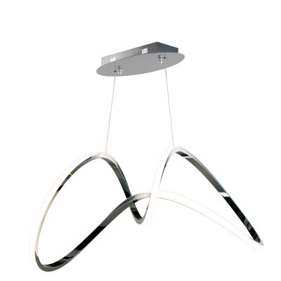 Luminaire suspendu géométrique à 1 lumière Kayelani