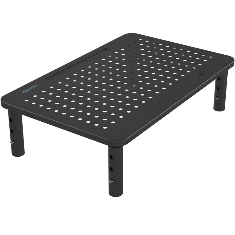 Bazile Metal Monitor Stand, Black