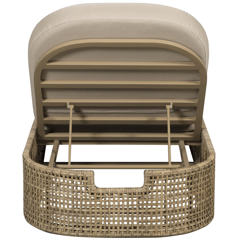 Bliss Outdoor Chaise Lounge, Trippy Coconut