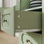 Buffet Minimalist avec portes en verre et double tiroir - Buffet moderne en bois-521905923