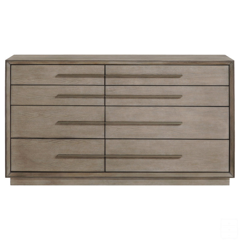 Commode 8 tiroirs, Taupe
