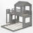 L - Shape Twin Over Full Bunk Bed-100764090