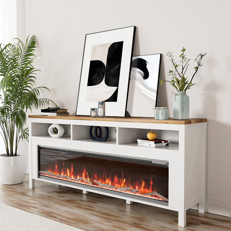 Trevaughn TV Stand for TVs up to 65" with Electric Fireplace Included