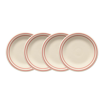 Assiettes à salade 7 1/4 po Fiesta Americana Scarlet Band Classic