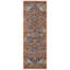 Tapis oriental / persan Valentine pour le salon, la salle à manger et la cuisine, rouille / ivoire-145264906