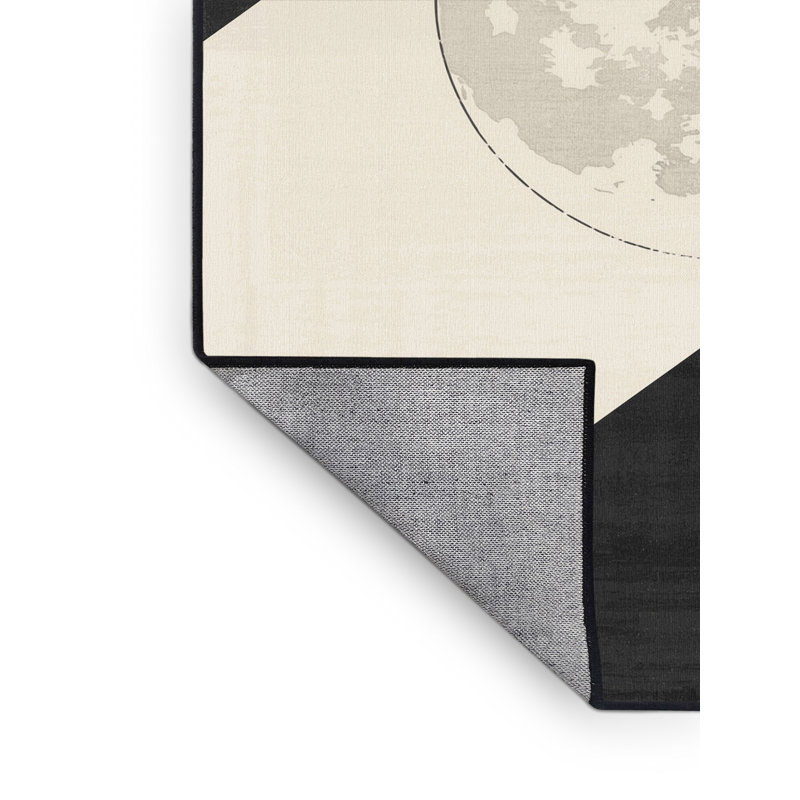 Tapis gris lavable à la machine Pavle, 4 x 2