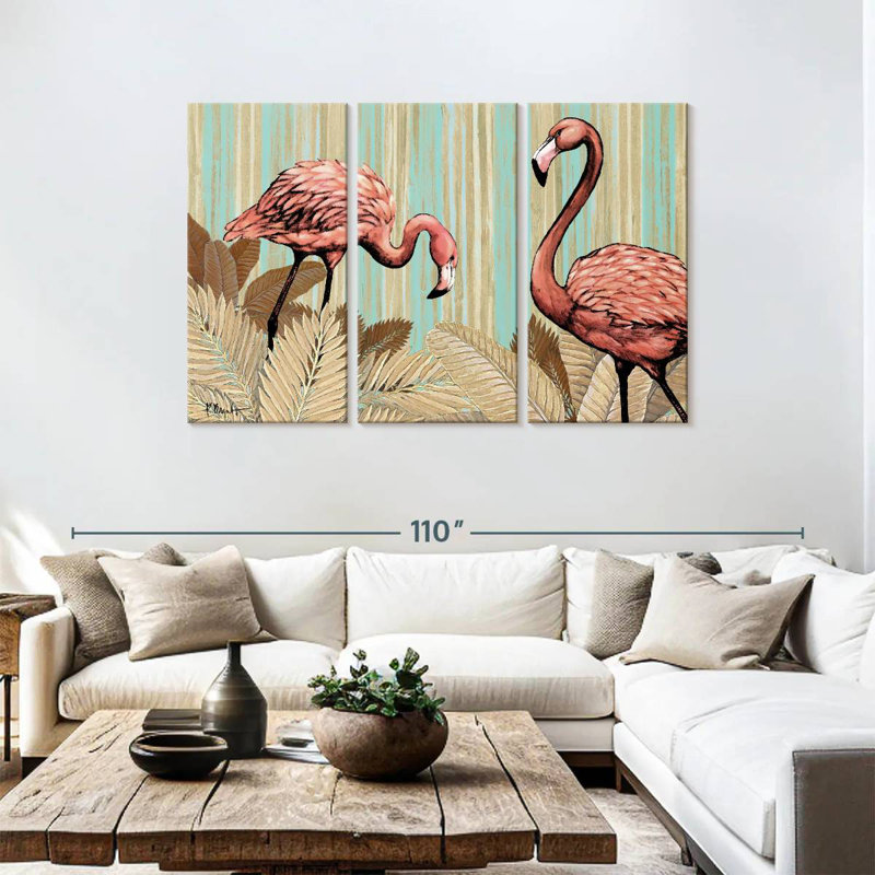 Brampt Retro Flamingo, 48" H x 74" W