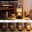Candle Warmer Lamp With Timer - Dimmable Wax Melts Warmer, New Home Decor,2 Bulbs Included.(Black)