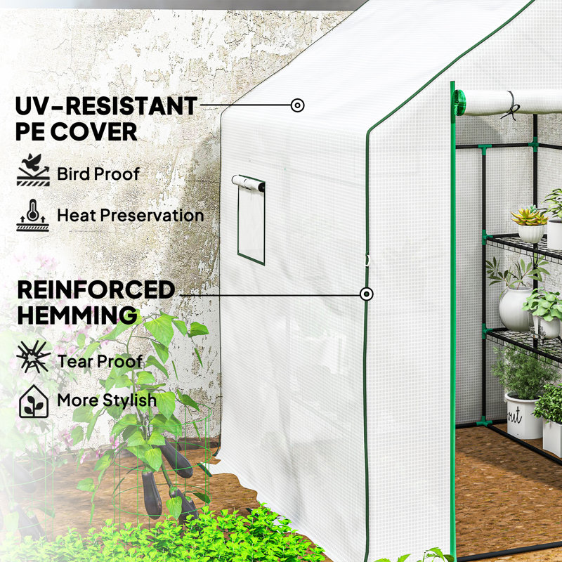 5 Ft W x 5 Ft D Walk-in Greenhouse
