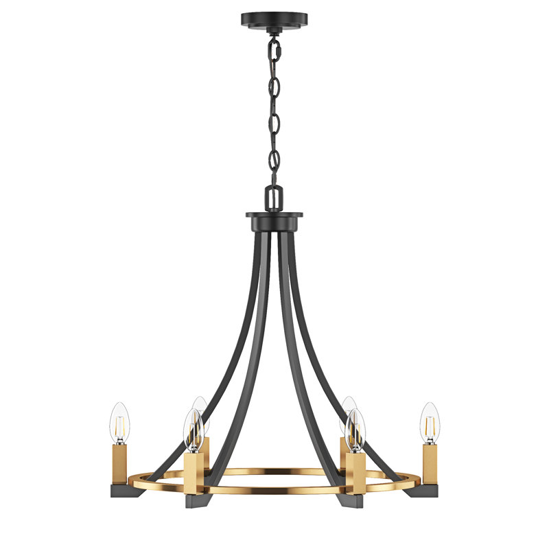 Luminaire rustique à 6 lumières Yari