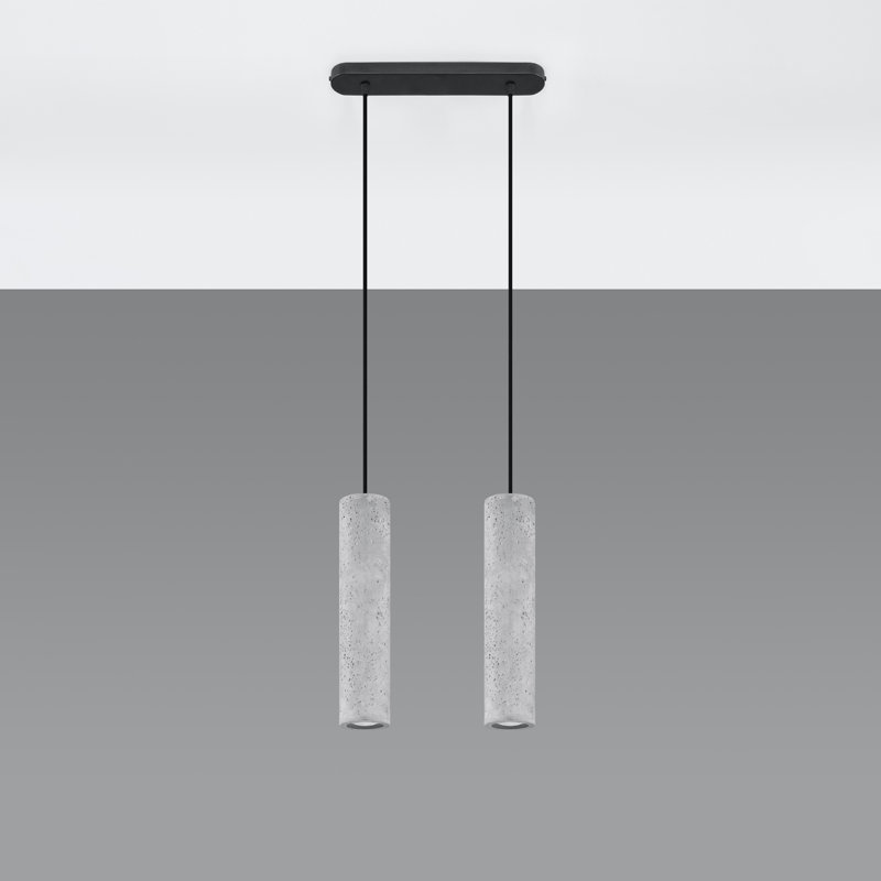 Bakstran - Light Grey Pendant, 100cm H x 34cm W x 6cm D