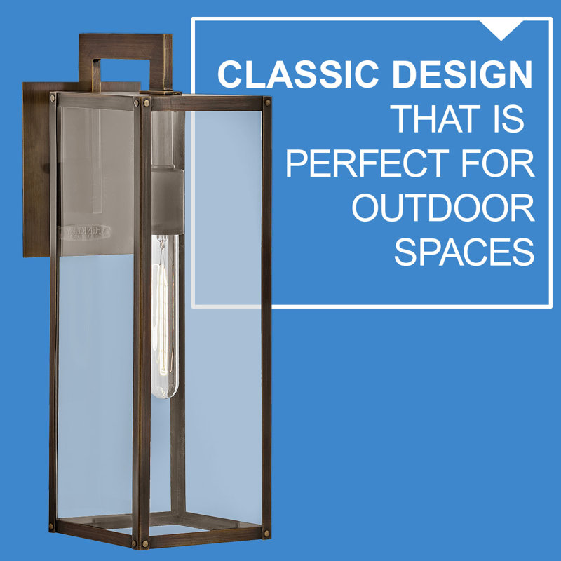 Max 1 - Light Outdoor Wall Lantern, 6, Burnished Bronze