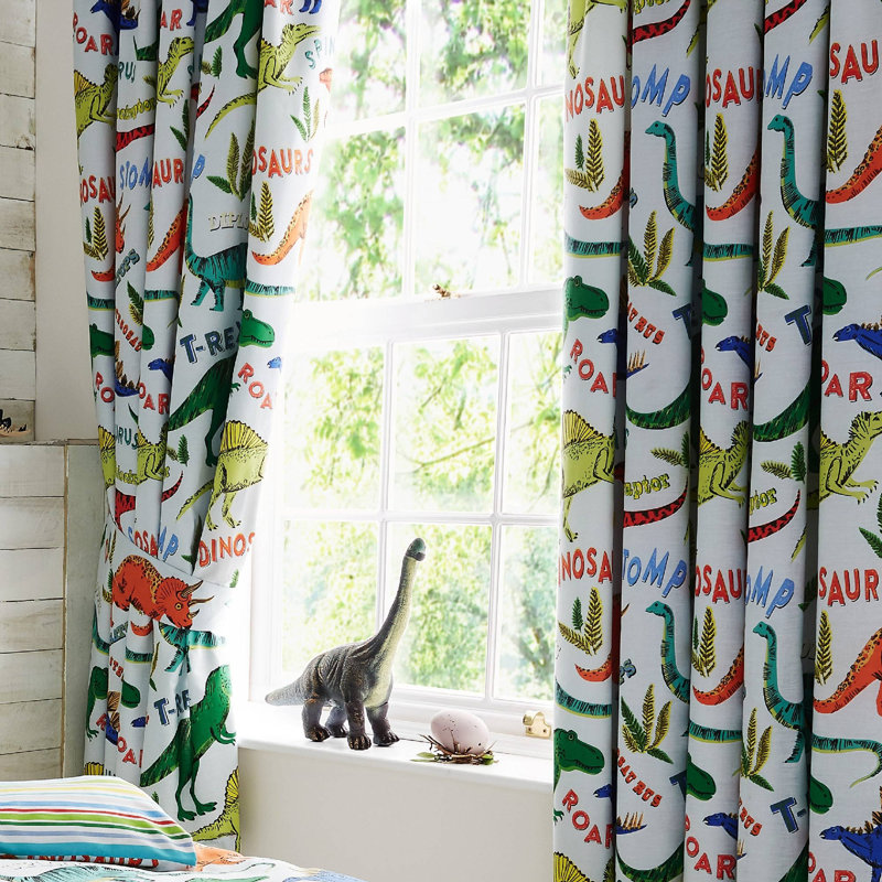 Hynes Cotton Blend Semi Sheer Curtain Pair, Width 167 x Drop 182cm