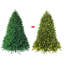 Sapin de Noël artificiel articulé vert 7,5 pi avec 700 lumières claires et blanches Kaesin-631850410
