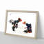 Fighting Cocks by Takeuchi Seiho - Picture Frame Art Print-55609366-55609365